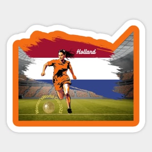 Holland T-Shirt, Unisex T-Shirt, Women’s World Cup, soccer t-shirts, football t-shirts, women’s football, Holland national football team Sticker